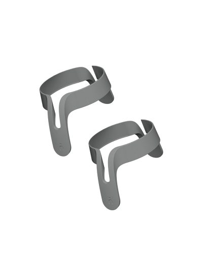 Asas para biberón de color gris