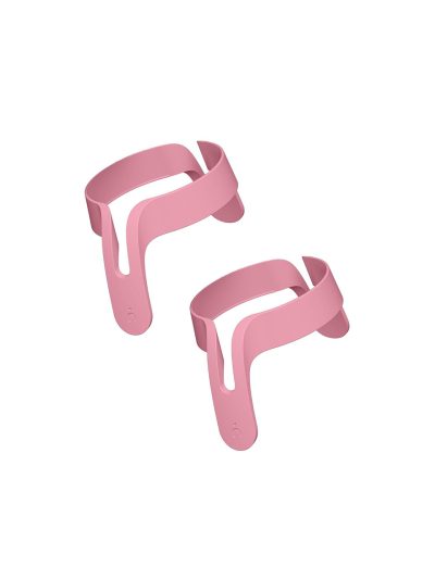 Asas para biberón de color rosa