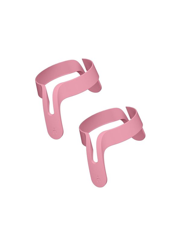 Asas para biberón de color rosa