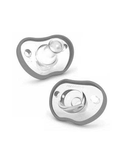 chupones para bebé de color gris